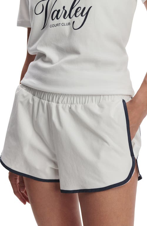 Varley Arlington Running Shorts In White