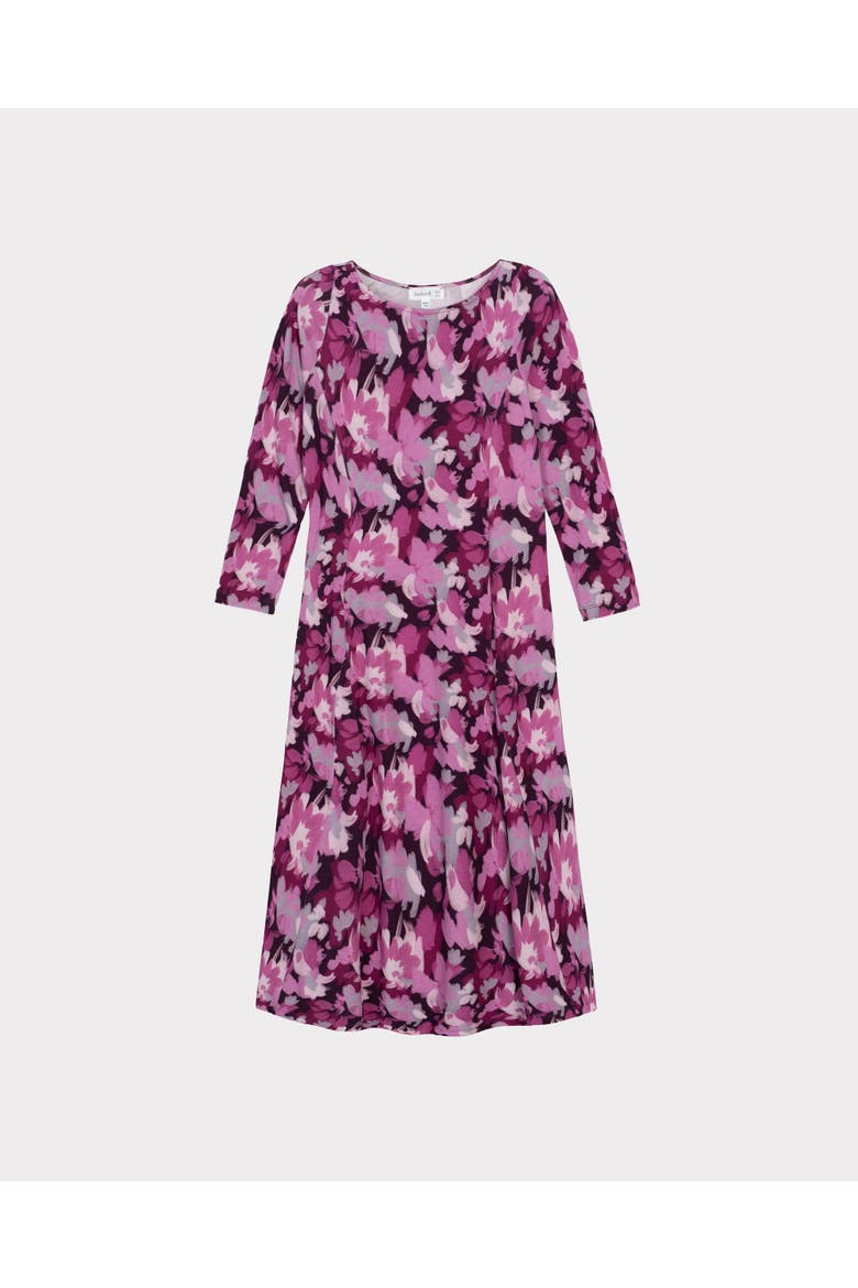 Brushed Floral Dress, Alternate, color, Amethyst Floral
