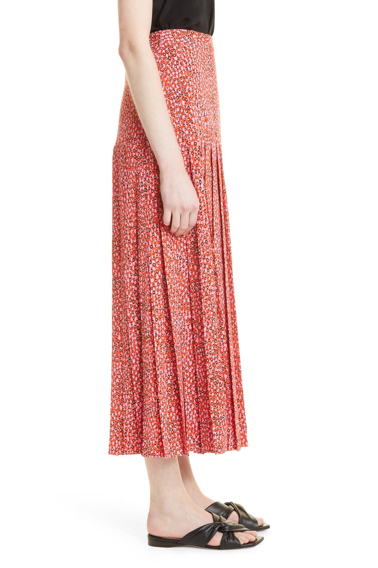 Zandi Print Skirt, Alternate, color, BRIGHT PINK