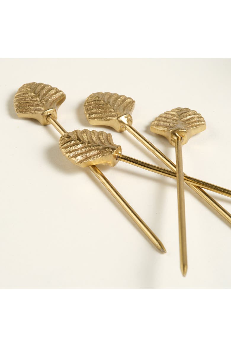 Tanda Steel Cocktaill Sticks Set Entertaining Essential, Alternate, color, Metallic Gold