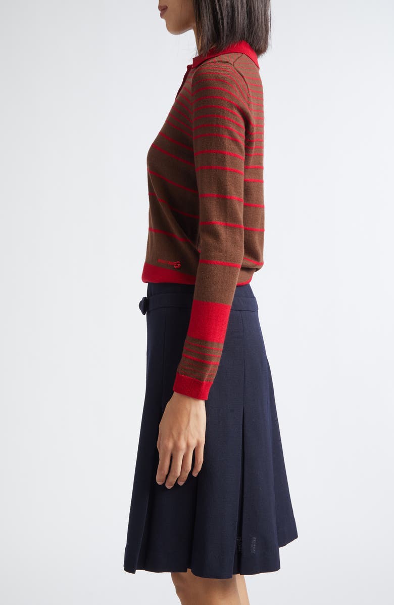 Shushu/Tong Stripe Wool Blend Polo, Alternate, color, 