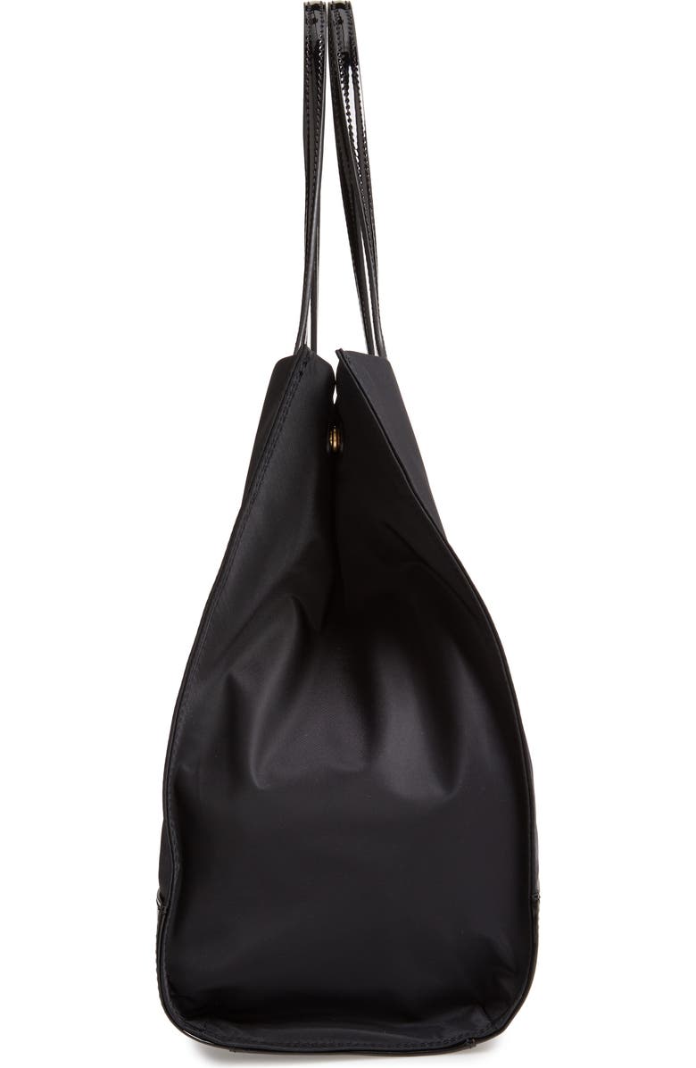 Tory Burch Ella Patent Nylon Tote, Alternate, color,