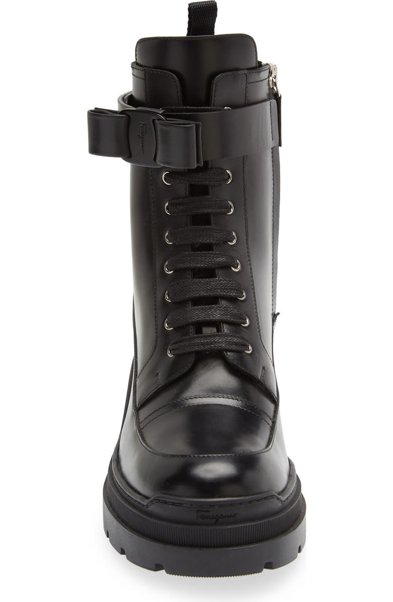 FERRAGAMO Lober Cap Toe Combat Boot, Alternate, color,