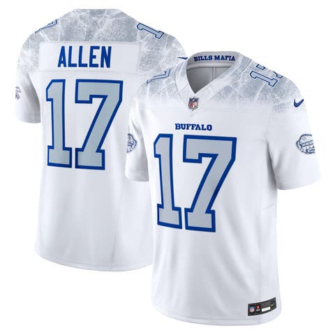 Men's Nike Josh Allen White Buffalo Bills 2025 Rivalries Collection Limited Jersey