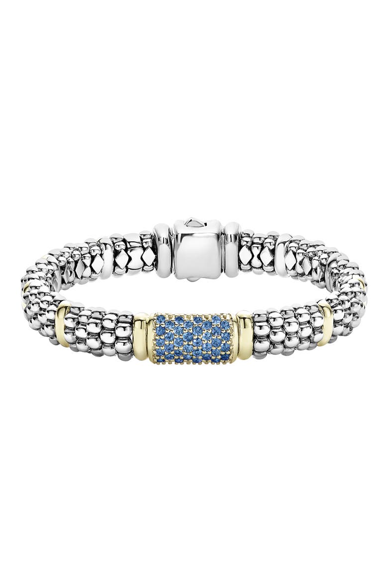 Signature Caviar Rope Bracelet, Main, color, SILVER