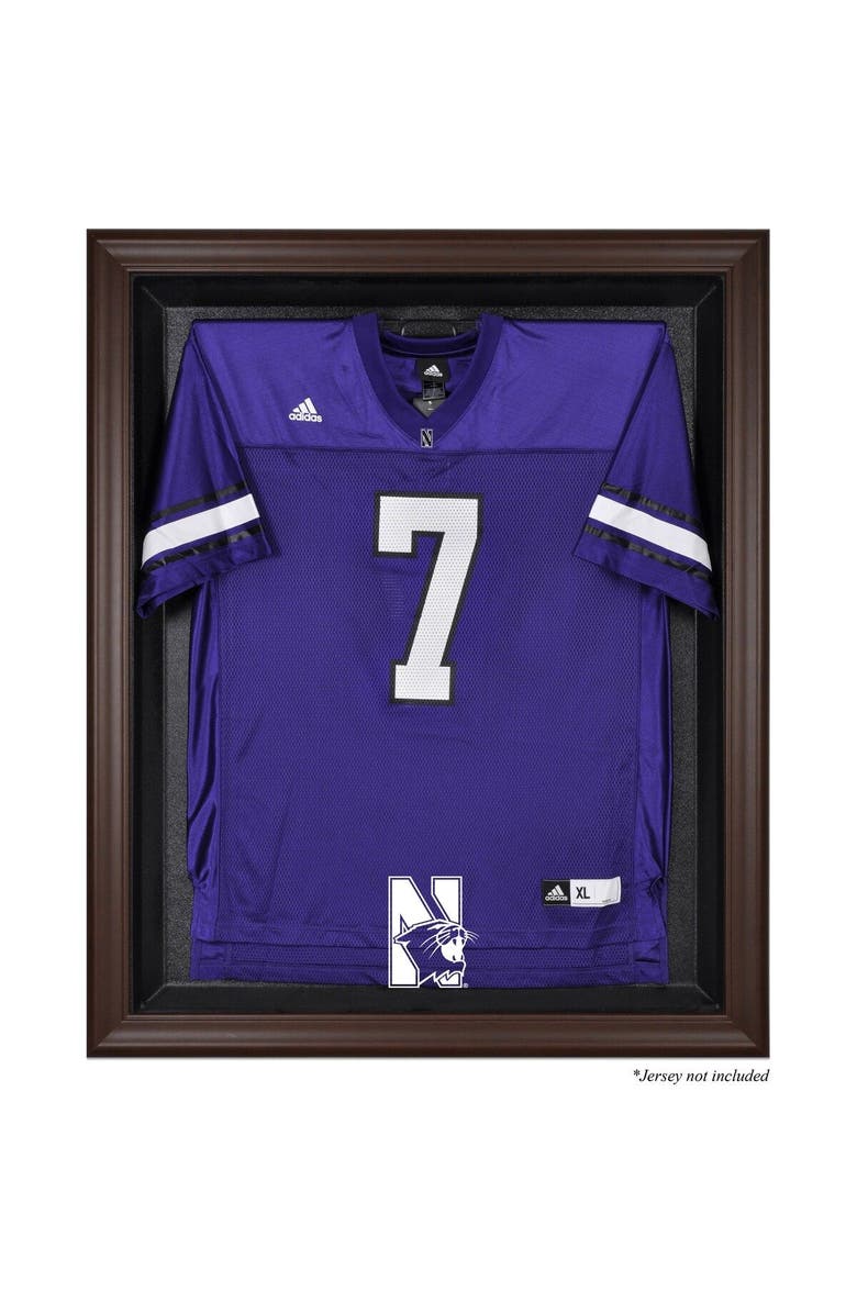 FANATICS AUTHENTIC Northwestern Wildcats Brown Framed Logo Jersey Display Case, Main, color, 
