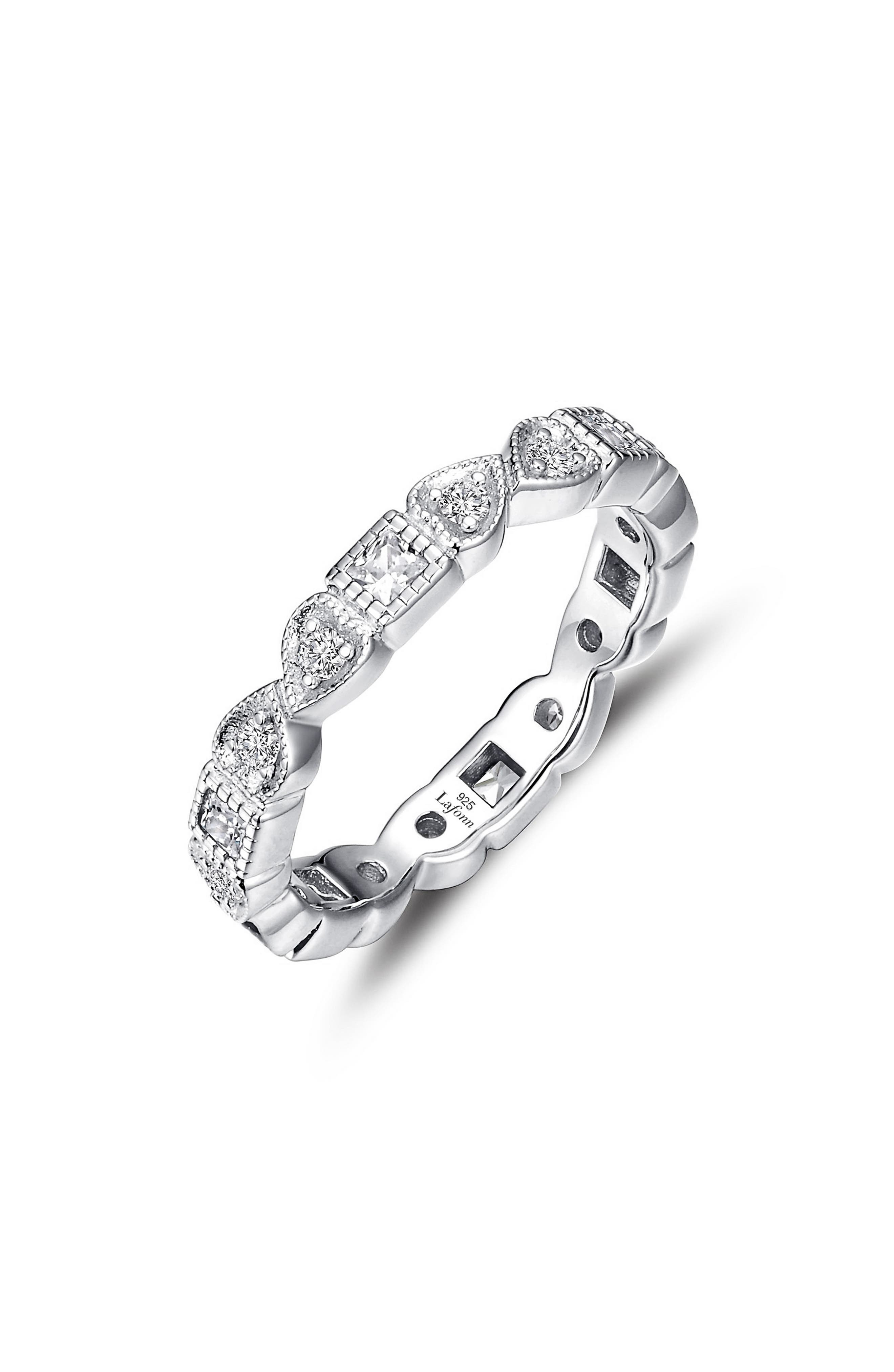 Lafonn Simulated Diamond & Birthstone Band Ring
