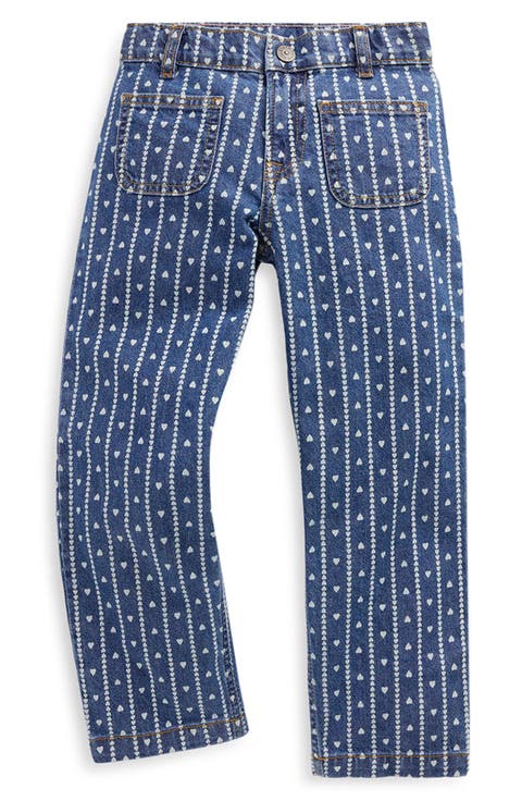 Kids' Patch Heart Straight Leg Jeans