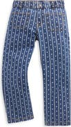 Mini Boden Kids' Patch Heart Straight Leg Jeans