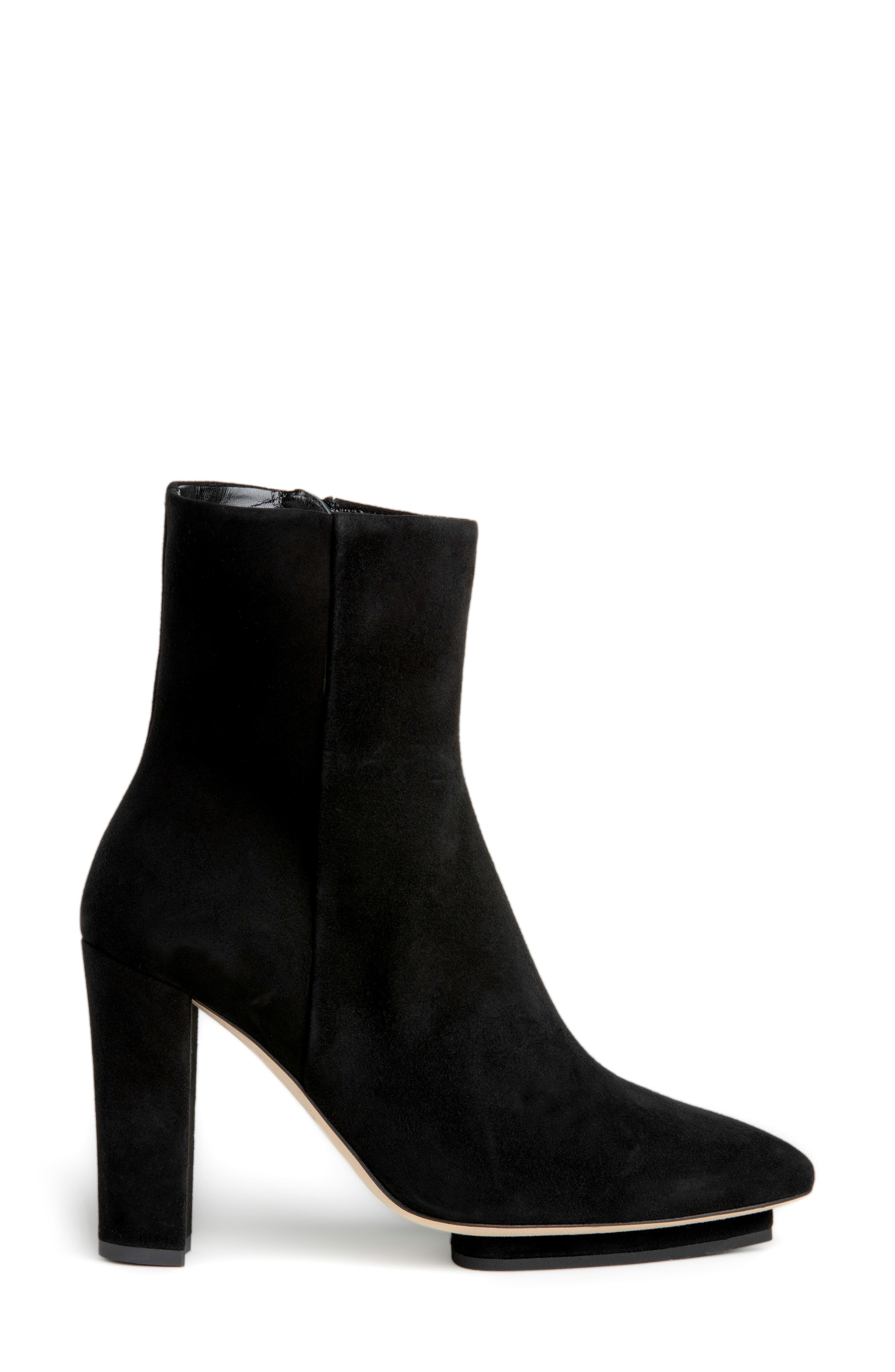 BEAUTIISOLES Teresa Pointed Toe Platform Bootie, Alternate, color, Black