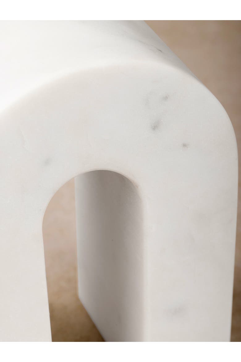 Quest Marble Decorative Object, Alternate, color, Ivory White