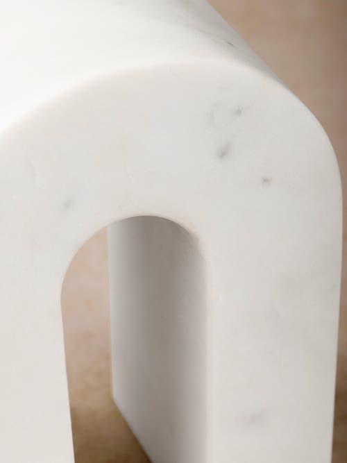 Gauri Kohli Quest Marble Decorative Object In White