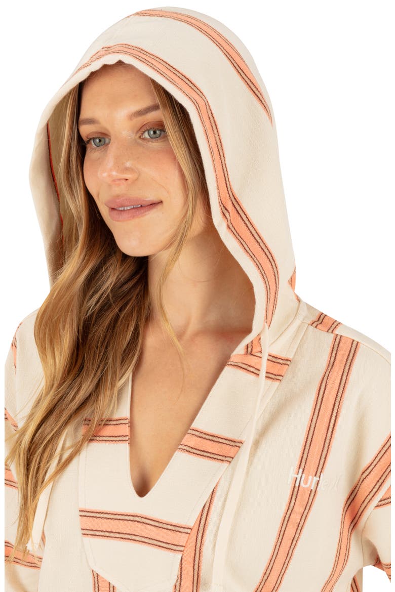 Endless Stripe Baja Hoodie, Alternate, color, PAPAYA PUNCH