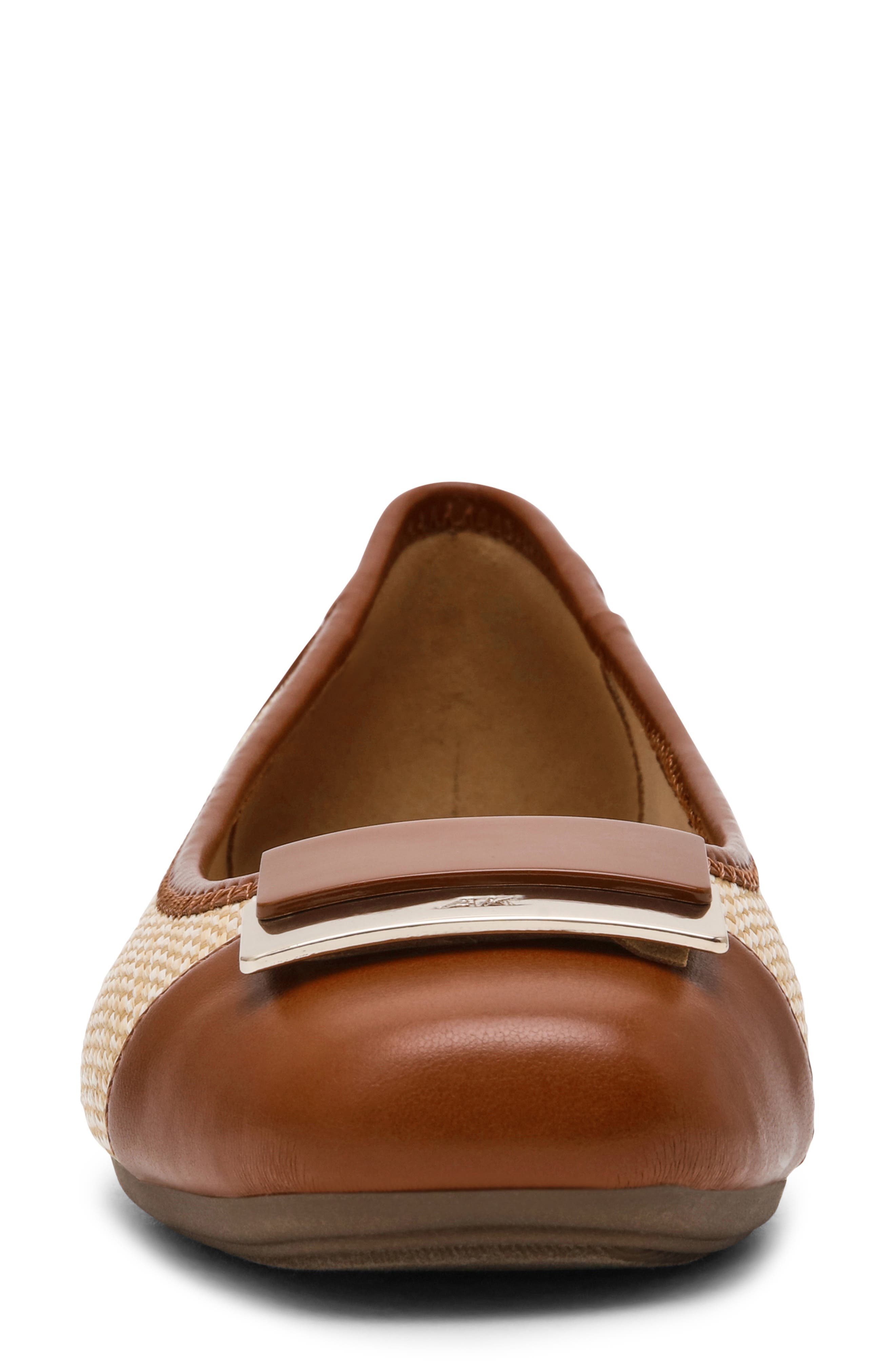 Akuna Cap Toe Flat, Alternate, color, NATURAL RAFFIA