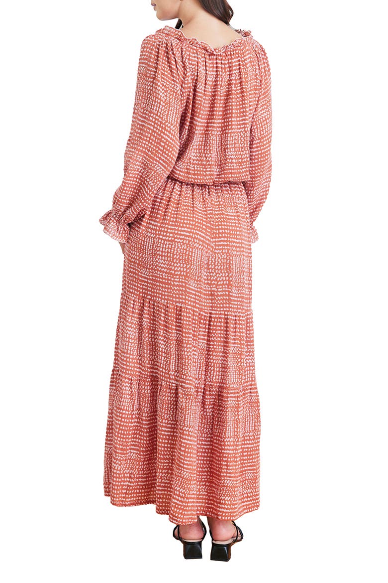 Tiered Esme Dress, Alternate, color, Saffron Dot
