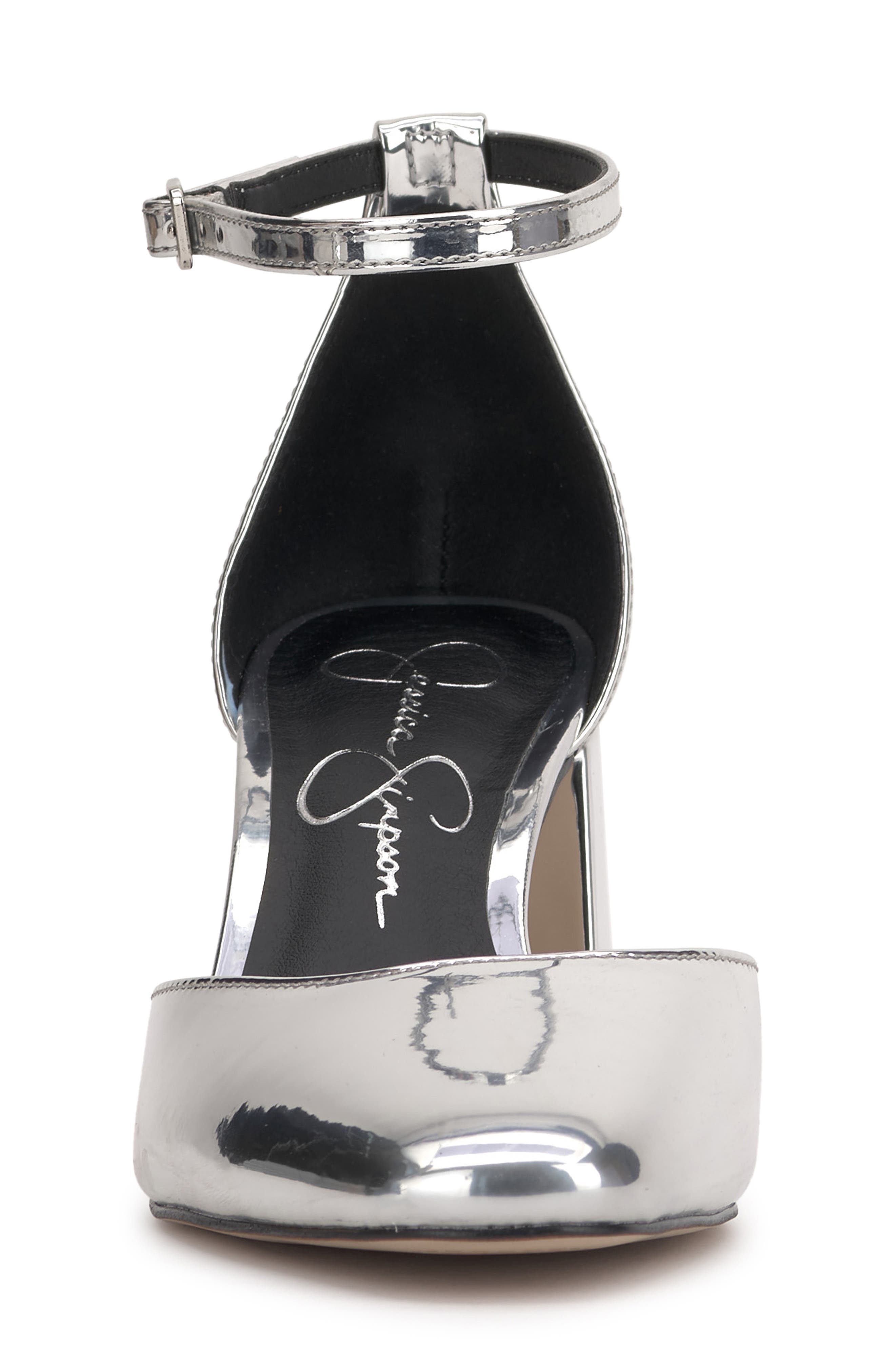 Jessica Simpson Fulian Block Heel Sandal, Alternate, color, Silver