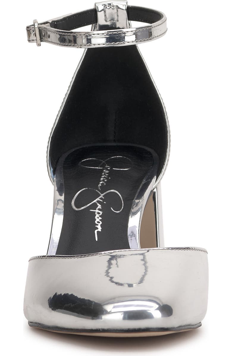 Jessica Simpson Fulian Block Heel Sandal, Alternate, color, Silver