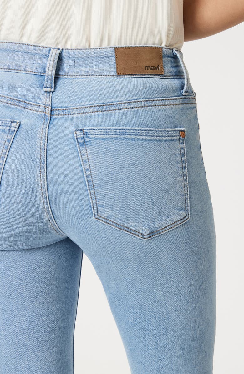 Mavi Jeans Tess High Waist Ankle Skinny Jeans, Alternate, color, Light Blue Flex Blue