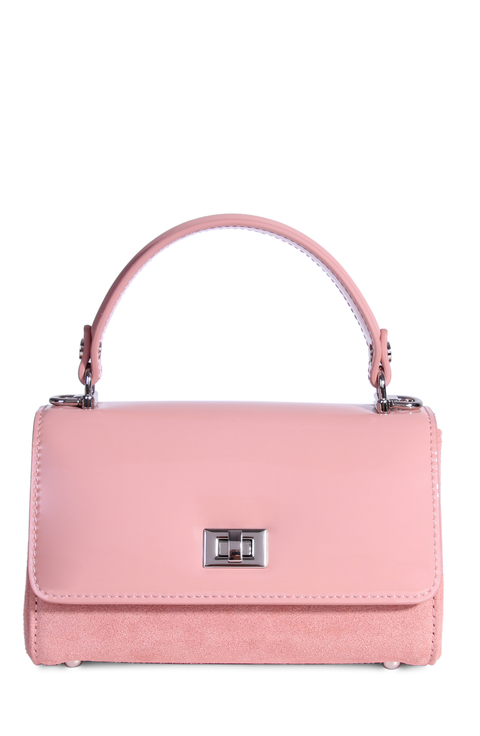 Rytas Suede and Patent Leather Bag
