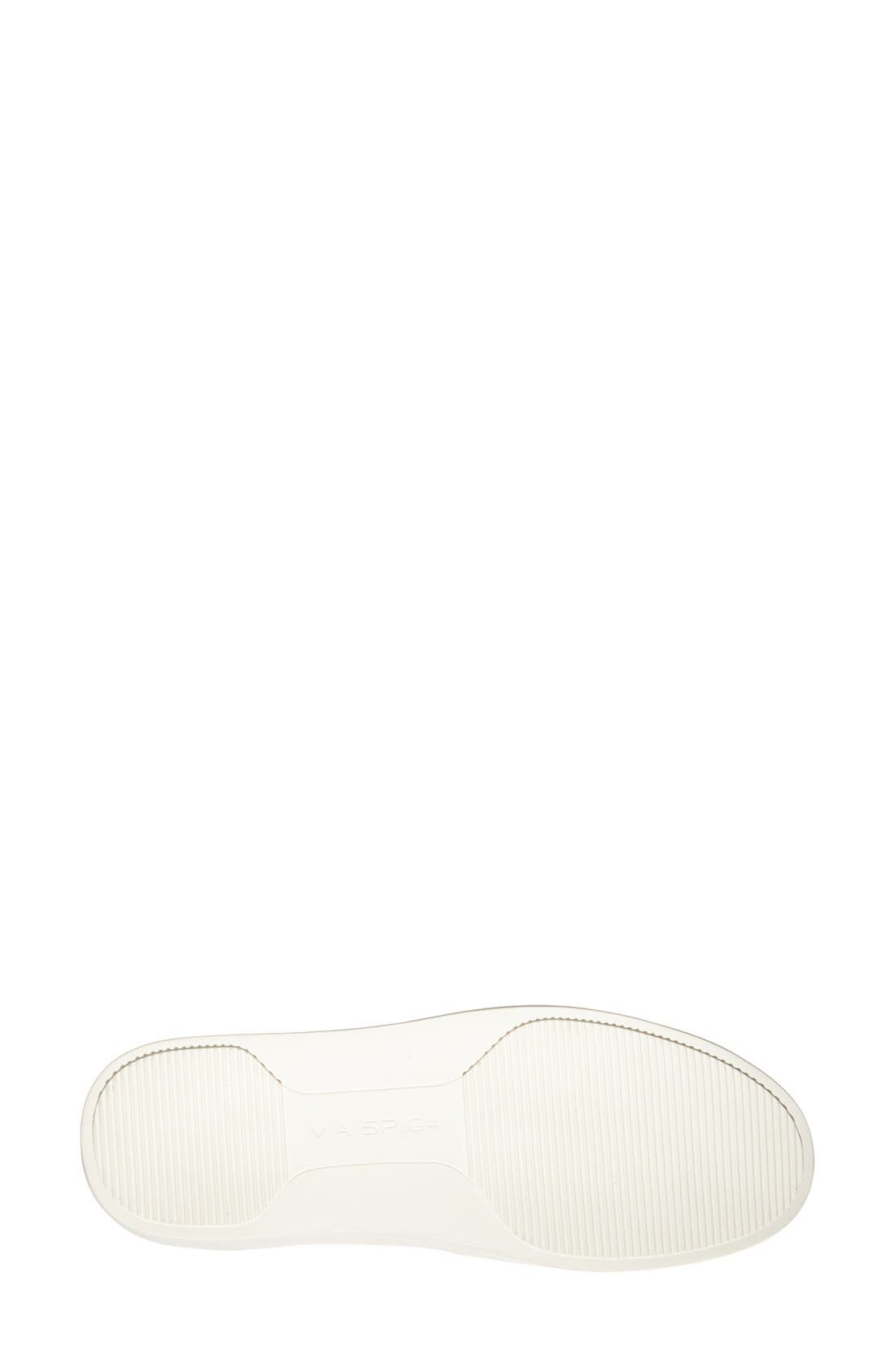 'Galea' Leather Slip-On Sneaker, Alternate, color, SILVER