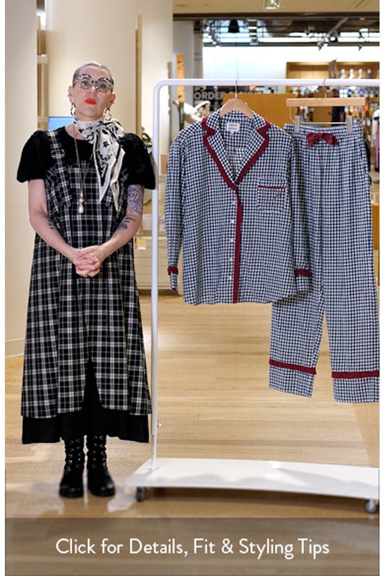 Antonia Gingham Organic Cotton Pajamas video