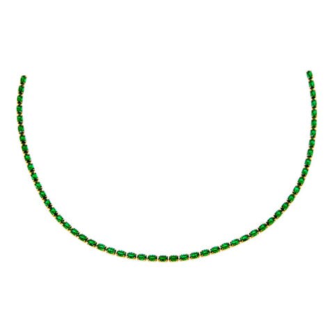 Colored Four Prong Tennis Choker