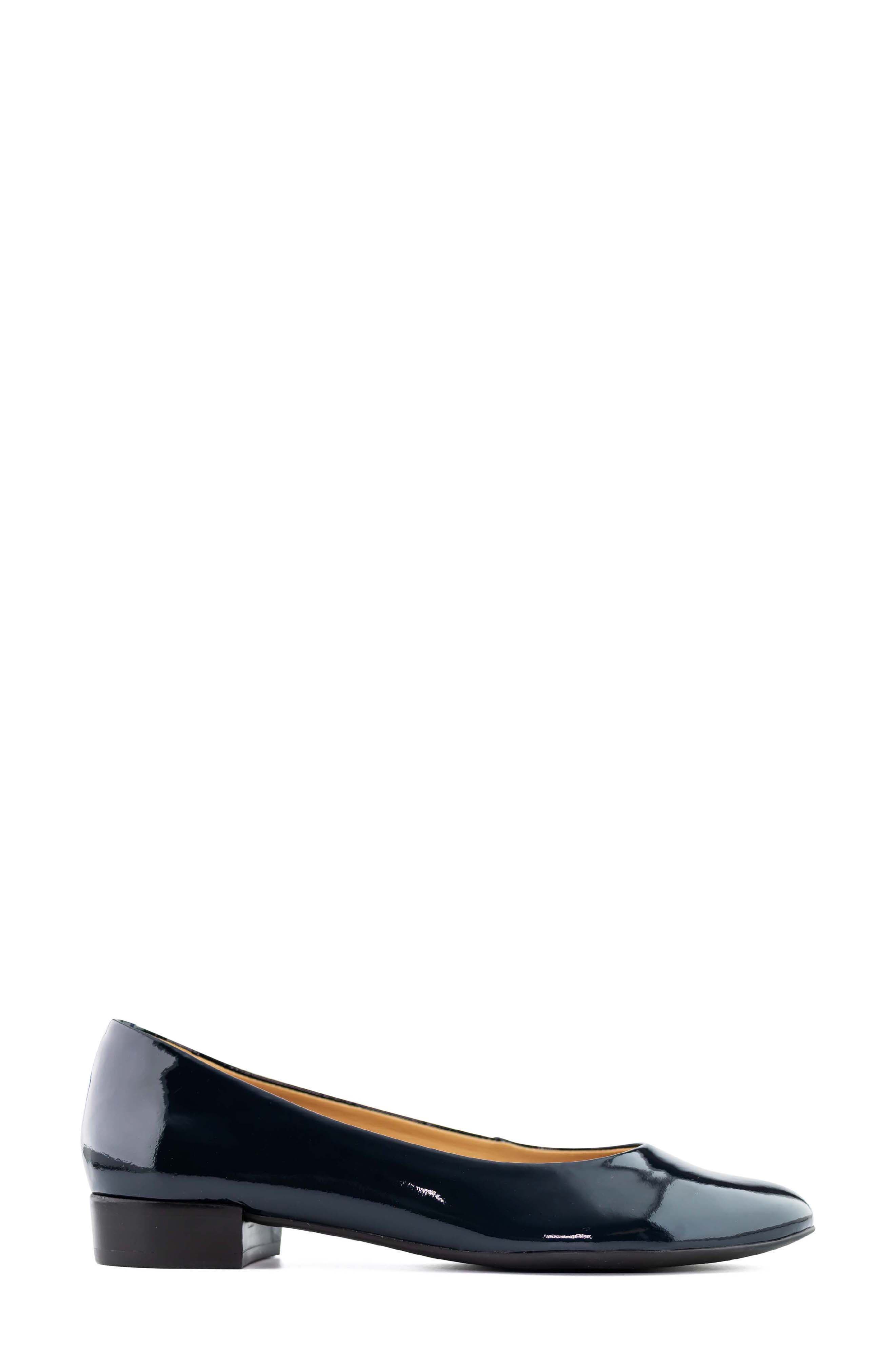 Madison Leather Flat, Alternate, color, NAVY SOFT PATENT