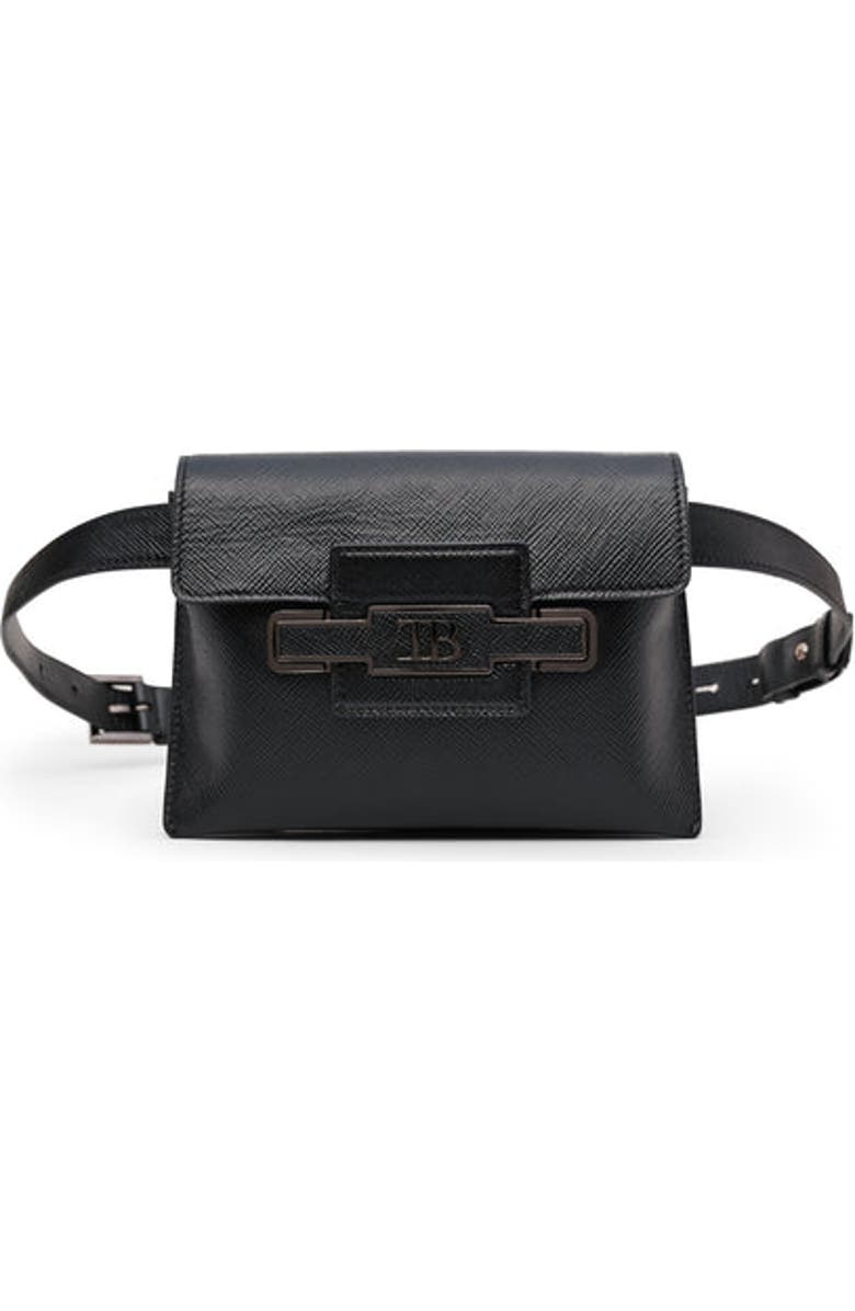Tiannia Barnes Diamond Belt Bag, Main, color, Black