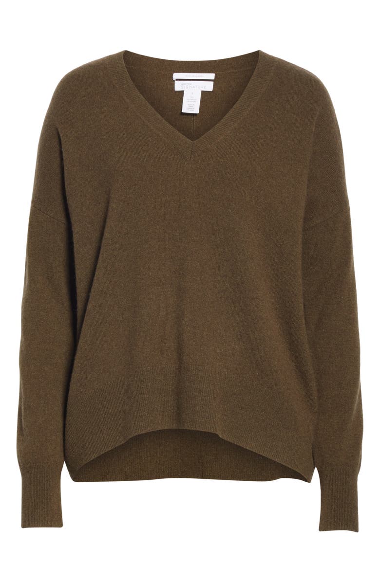 Nordstrom Signature High/Low Cashmere Sweater, Alternate, color,