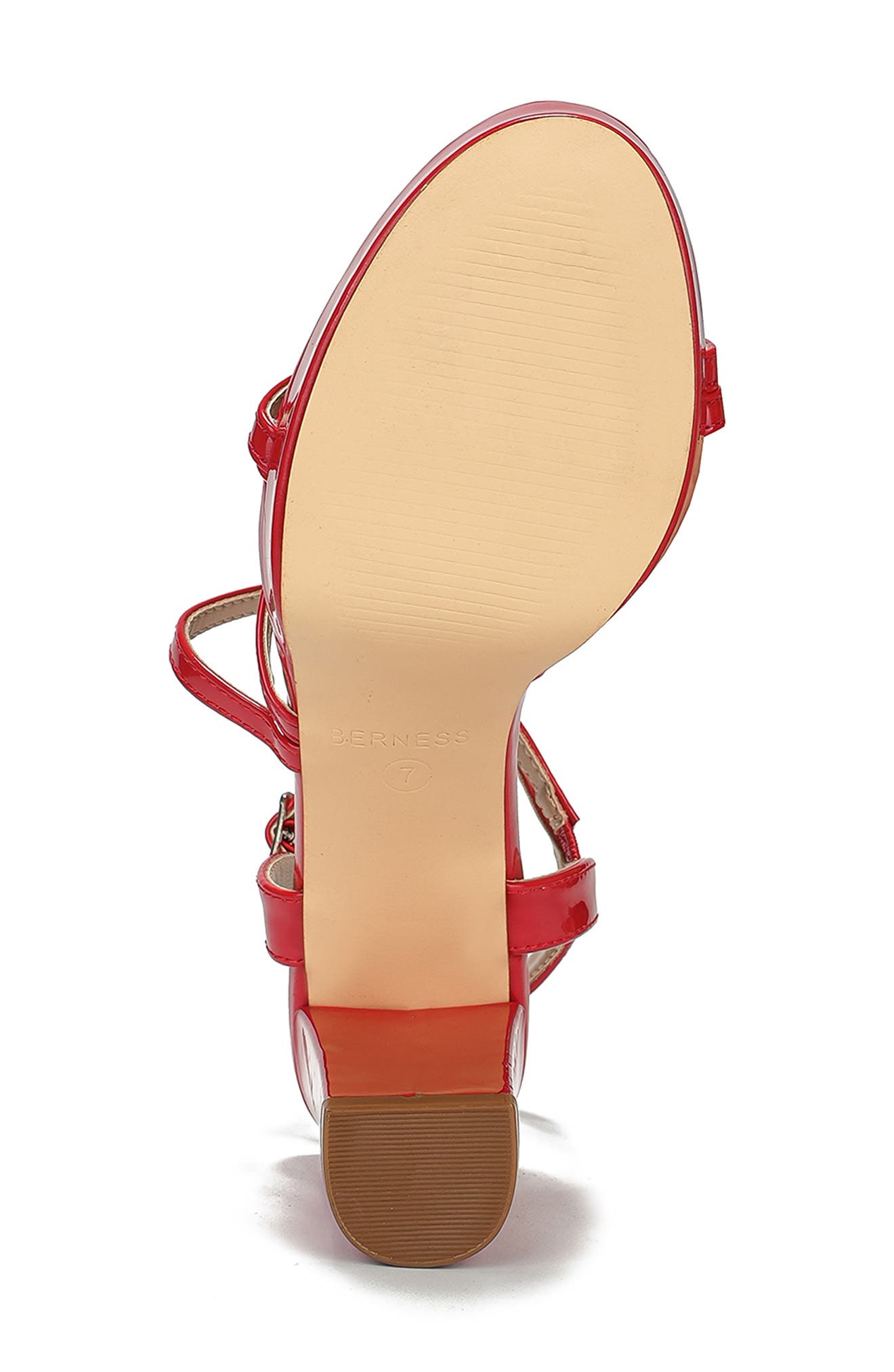 BERNESS Amara Strappy Platform Sandal, Alternate, color, Red