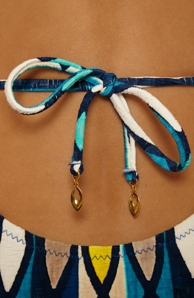 Trina Turk Paros Empire Waist One-Piece Swimsuit, Alternate, color, Multi