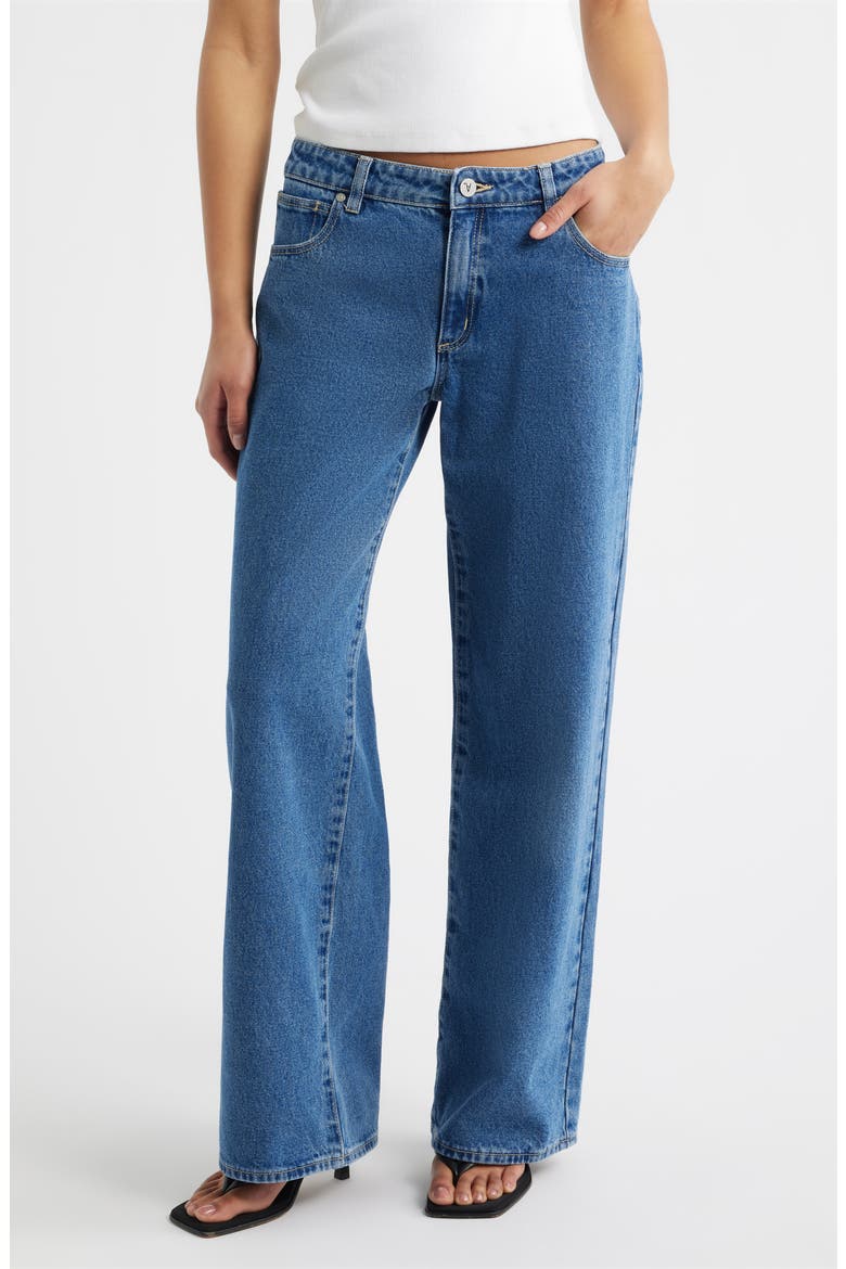 '99 Molly Low Rise Baggy Wide Leg Jeans, Main, color, MID BLUE