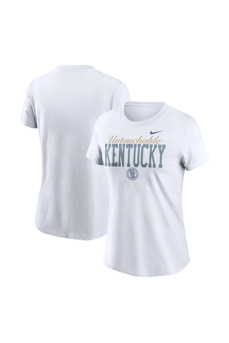 Women's Nike White Kentucky Wildcats Club T-Shirt, Main, color, White