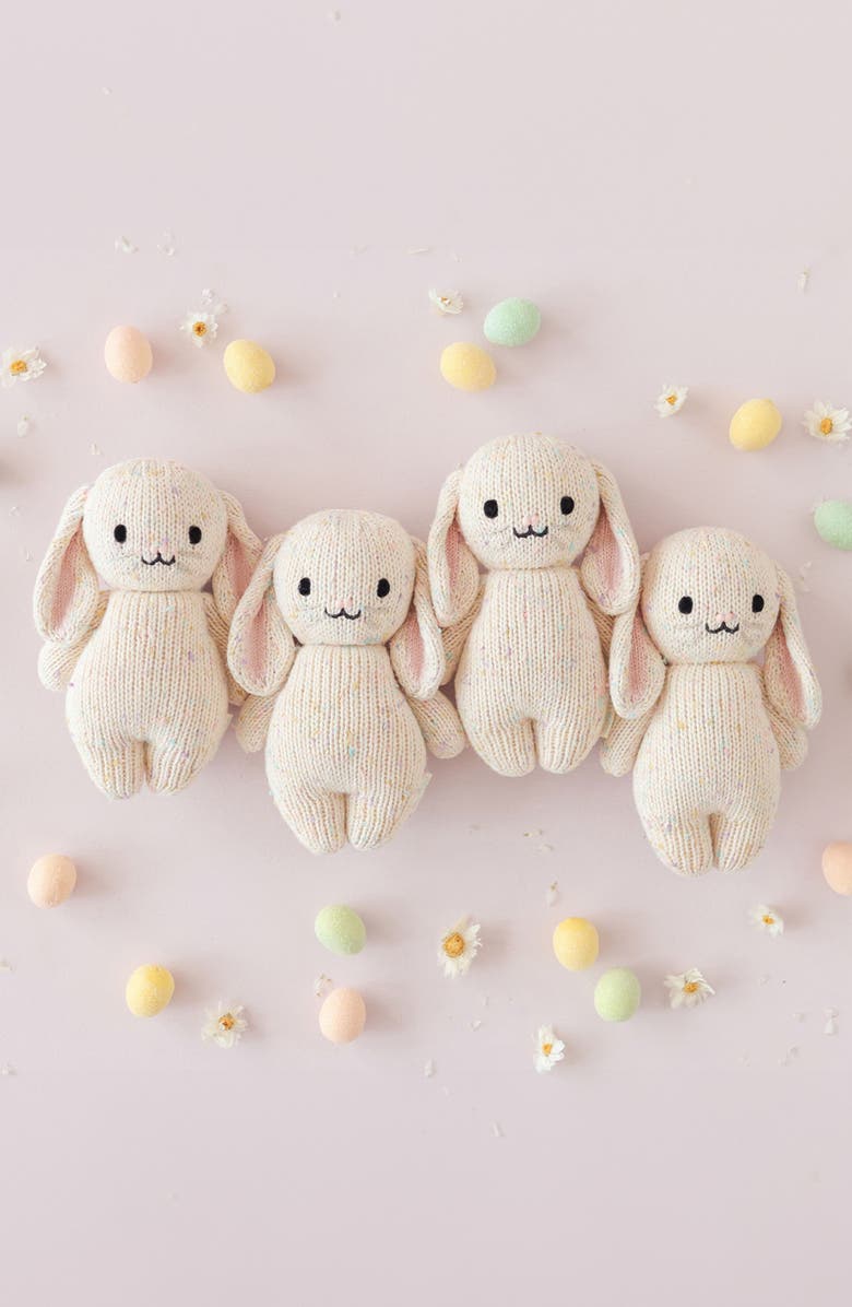 cuddle+kind Confetti Knit Baby Bunny Stuffed Animal, Alternate, color, 