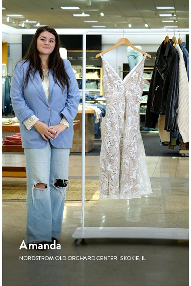 Elisa Lace Fit & Flare Dress video