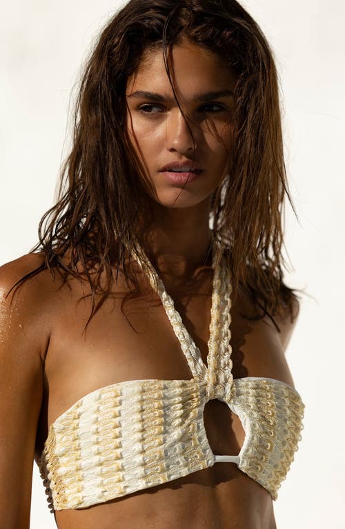 Beach Bunny Swimwear Camden Wrap Top In White