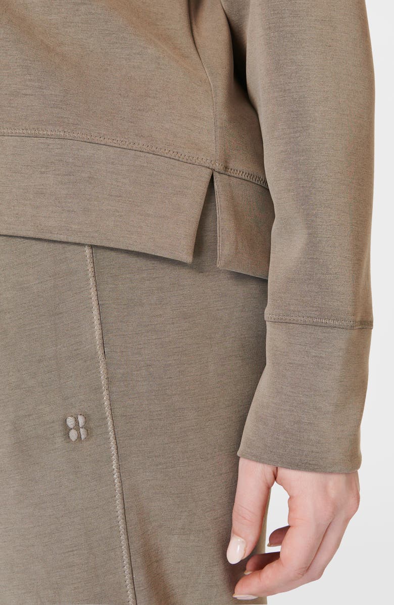 Sweaty Betty Sand Wash CloudWeight Sweatshirt, Alternate, color, Dark Timbe