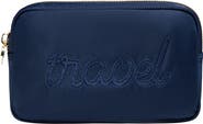 Stoney Clover Lane Travel Embroidered Nylon Pouch