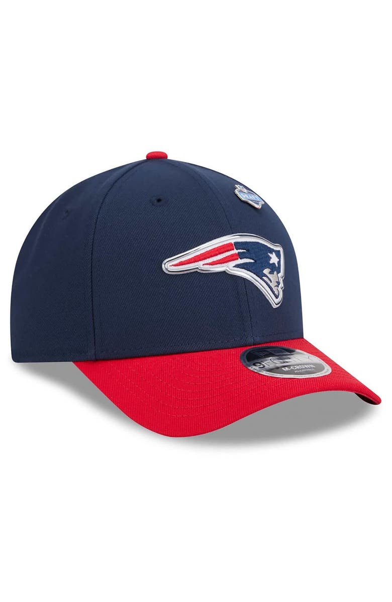New Era Men's New Era Navy/Red New England Patriots 2026 NFL Draft 9FORTY M-Crown Adjustable Hat, Alternate, color, Navy