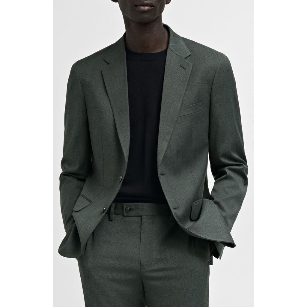 Mango Milan Slim Fit Stretch Sport Coat In Green