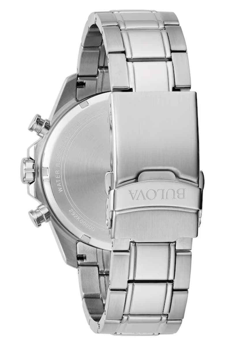 BULOVA Marine Star Stainless Steel Bracelet Watch, 43mm, Alternate, color, Silver