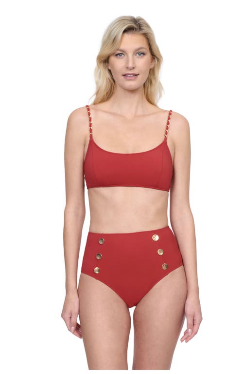 Gottex Monte Carlo Bralette Bikini Top In Paprika