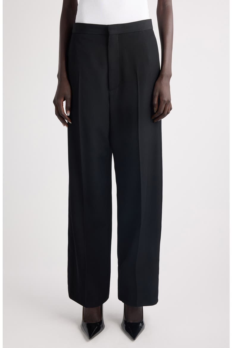 Wool Tuxedo Pants, Main, color, BLACK