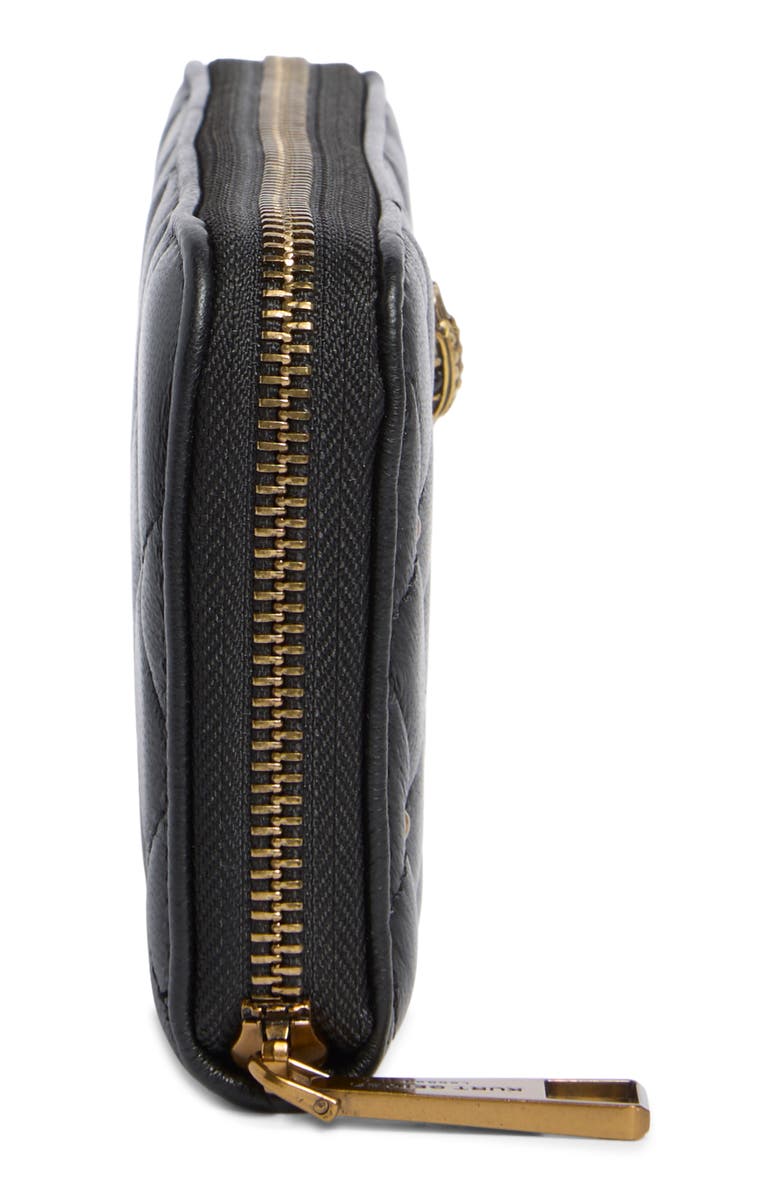 Kurt Geiger London Kensington Stud Leather Wallet, Alternate, color, Black/ Comb