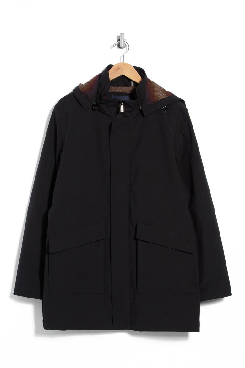 Sand Point 2-Layer Rain Coat, Main, color, BLACK