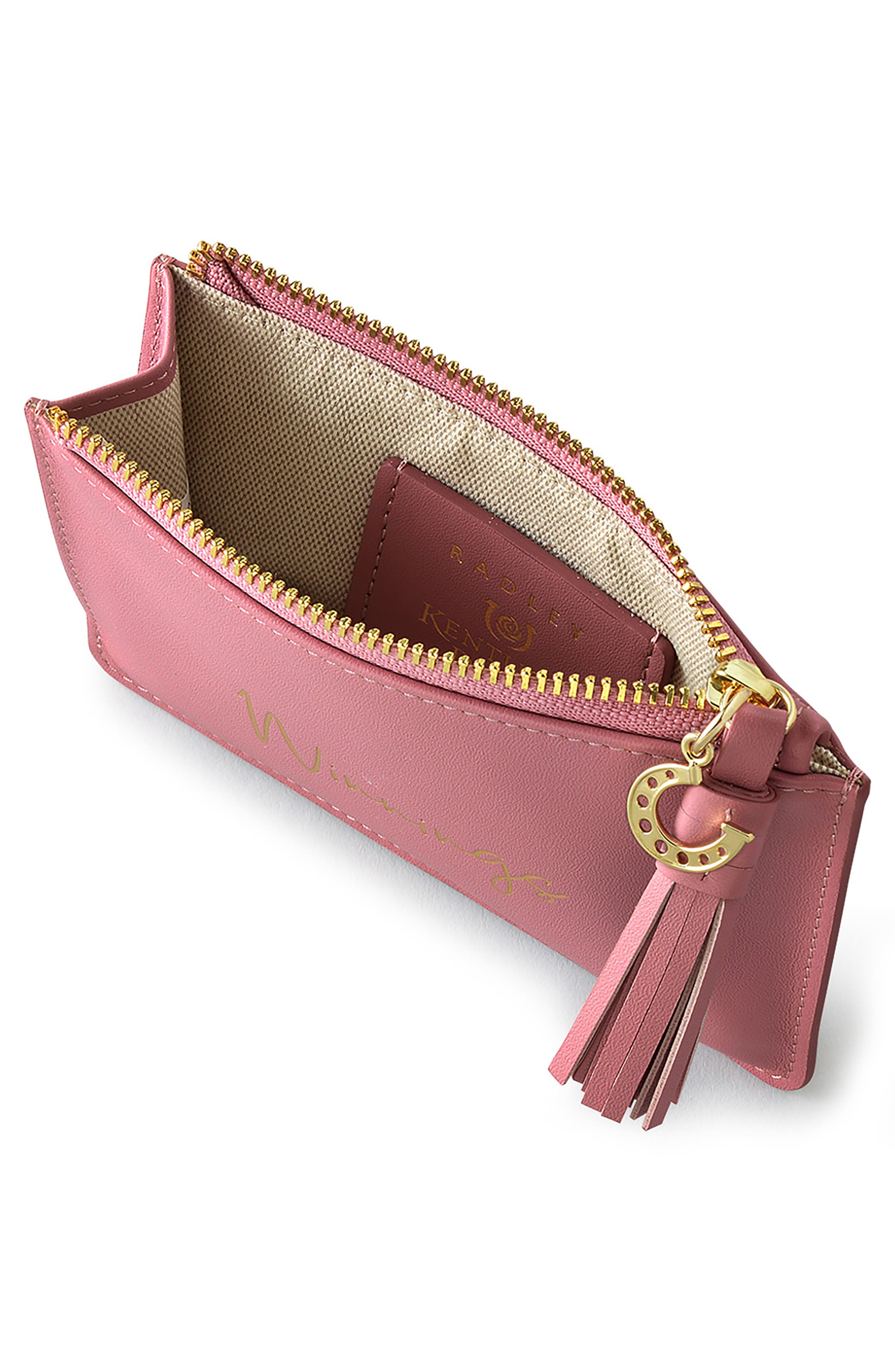 Radley Small Kentucky Derby Zip Wallet, Alternate, color, Sienna