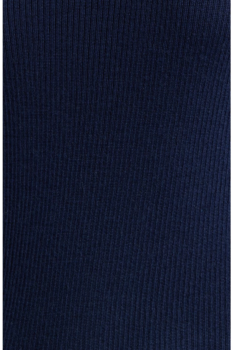 Lucy Ribbed Wool Mock Neck Sweater, Alternate, color, NAVY