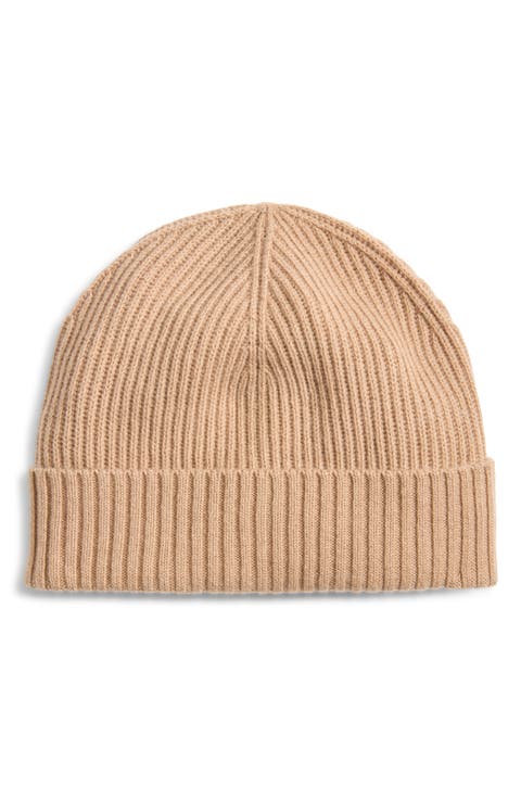 Wool & Cashmere Rib Beanie