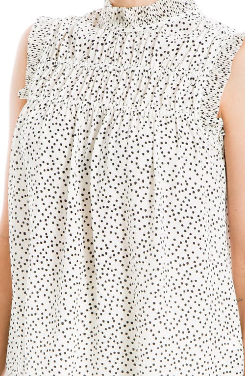 Max Studio Smocked Sleeveless Top In Multi