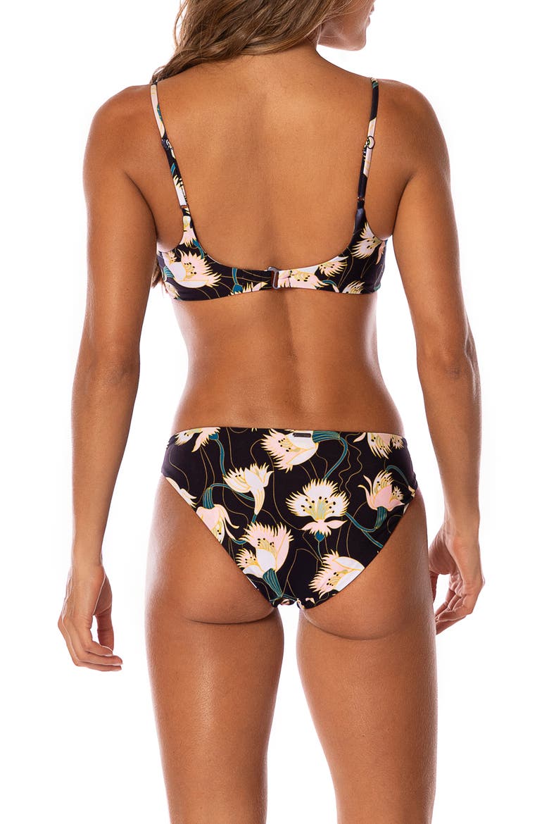 Floral Dream Sublimity Reversible Bikini Bottoms, Alternate, color, BLACK